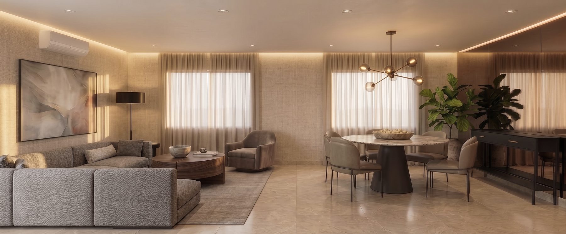 Sala comedor de Casa San Gennaro, proyecto de Atelier 161