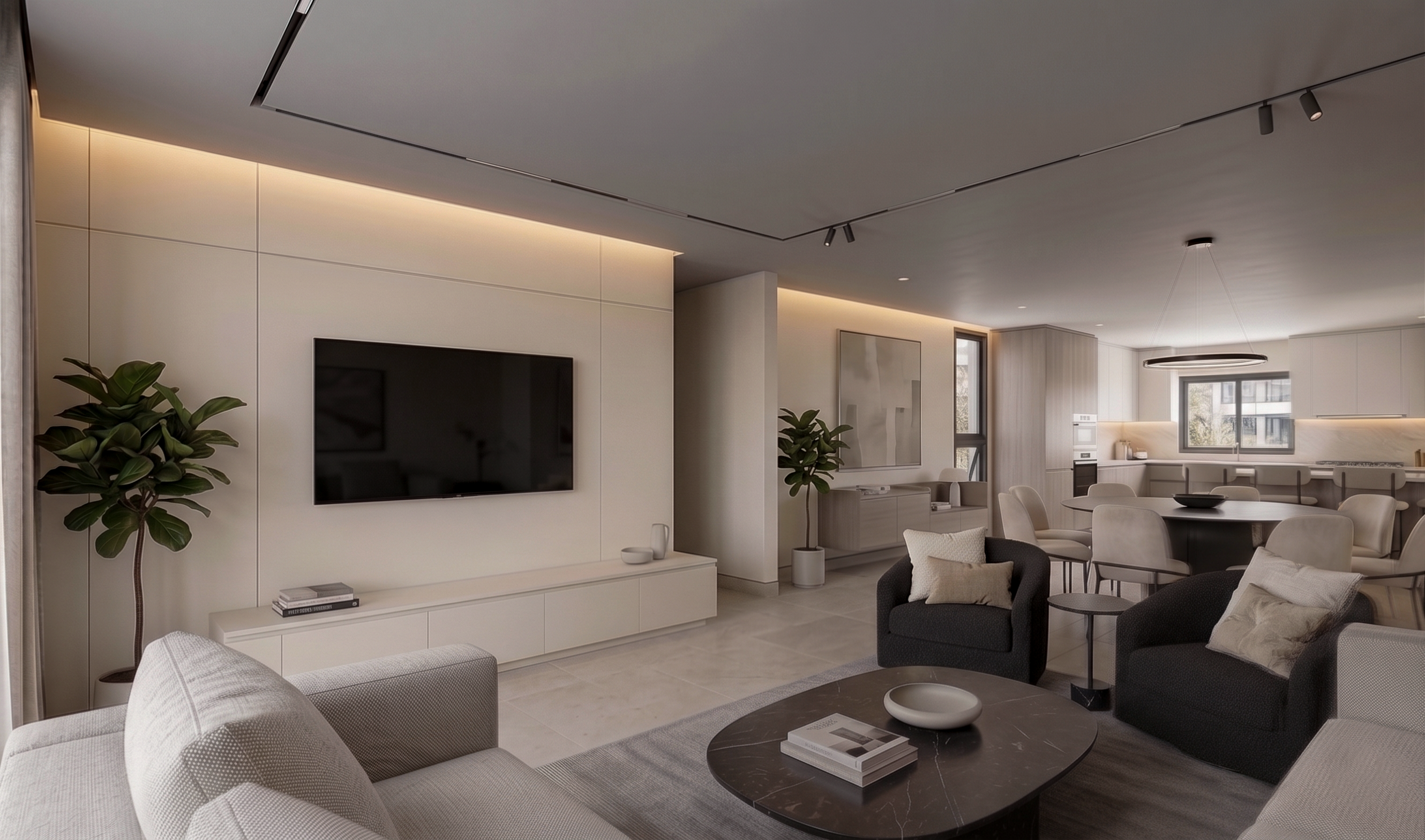 Asesoría rápida de diseño, sala y comedor Casa Portocumbres